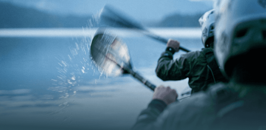 Rowing scene